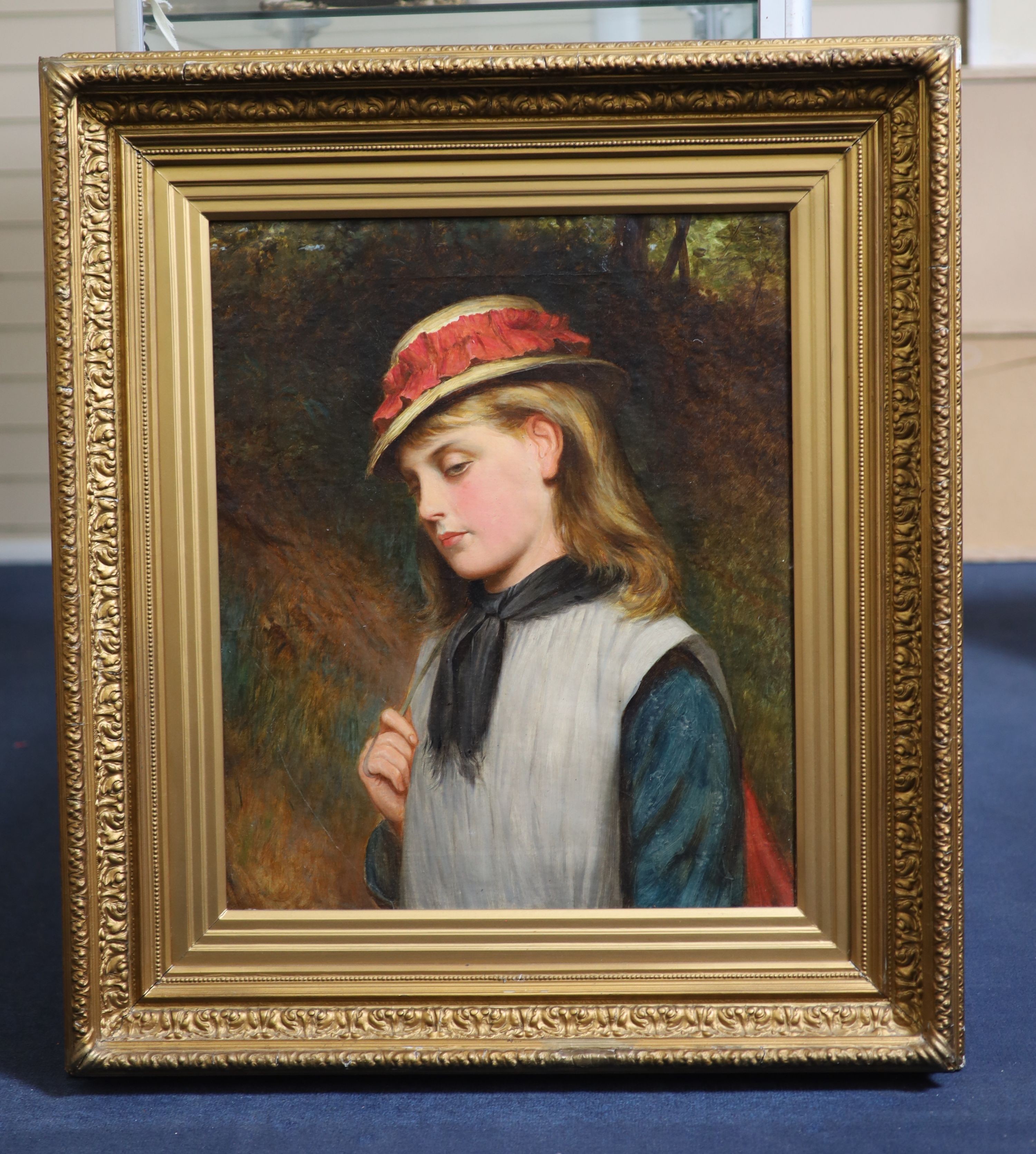 Charles Sillem Lidderdale (1831-1895), Emily, Oil on canvas, 60 x 50cm.